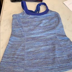 Lululemon one piece exercise tank with built in